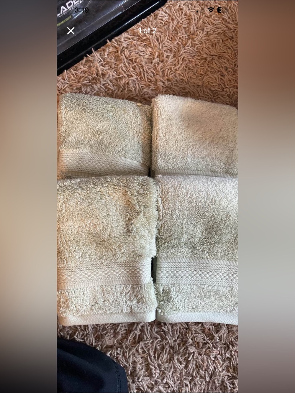 4 Sage Luxury Collection washcloths-Set